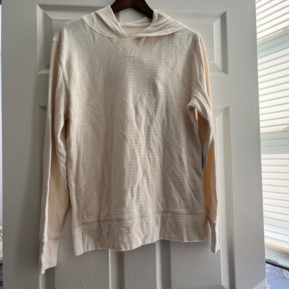 Unisex Cream Hoodie Sweater